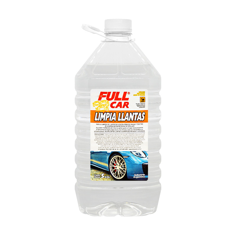 Limpia Llantas X 5 L - FULL CAR - Productos para limpieza y cuidado del  auto.