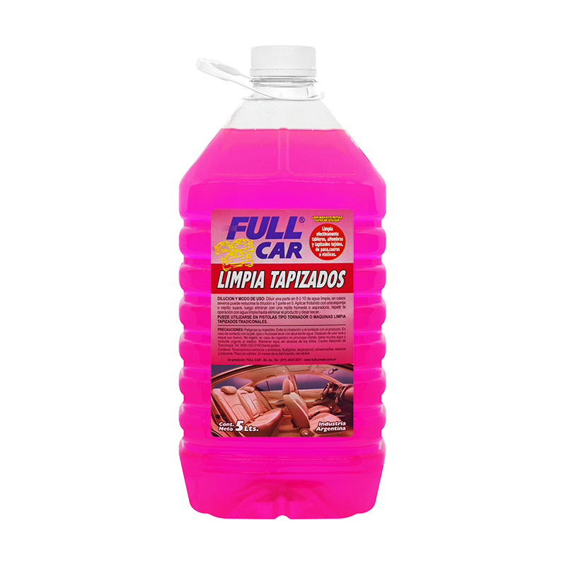 Limpia Tapizados X 5 L - FULL CAR - Productos para limpieza y cuidado del  auto.