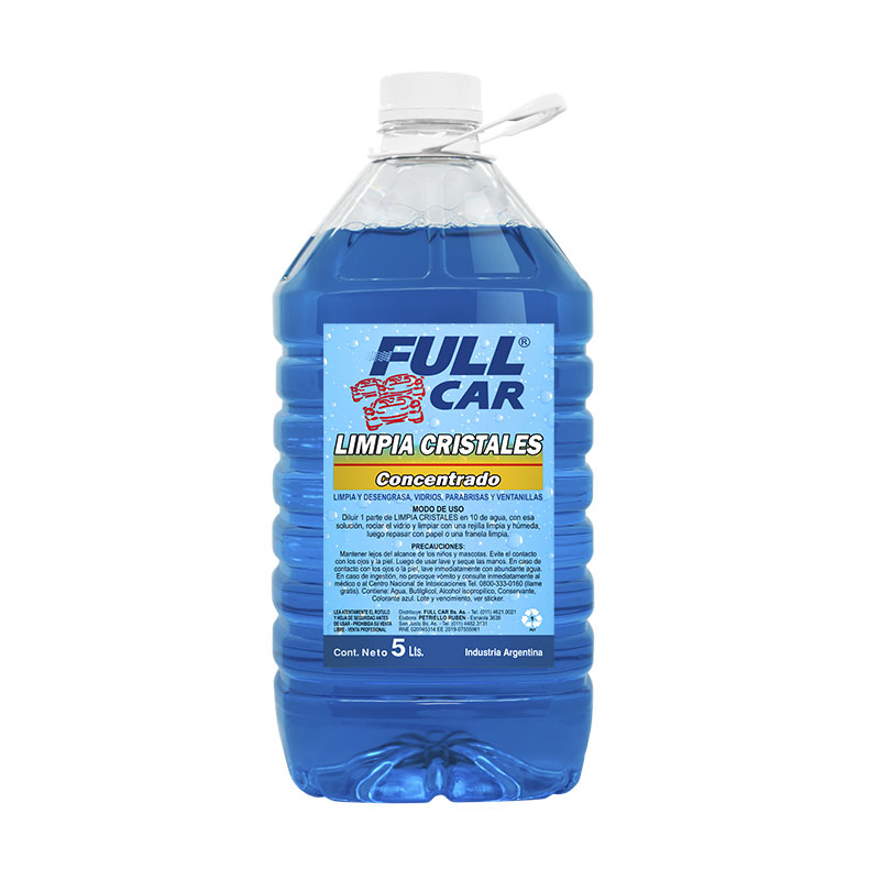 Limpia Cristales Concentrado X 5 L - FULL CAR - Productos para